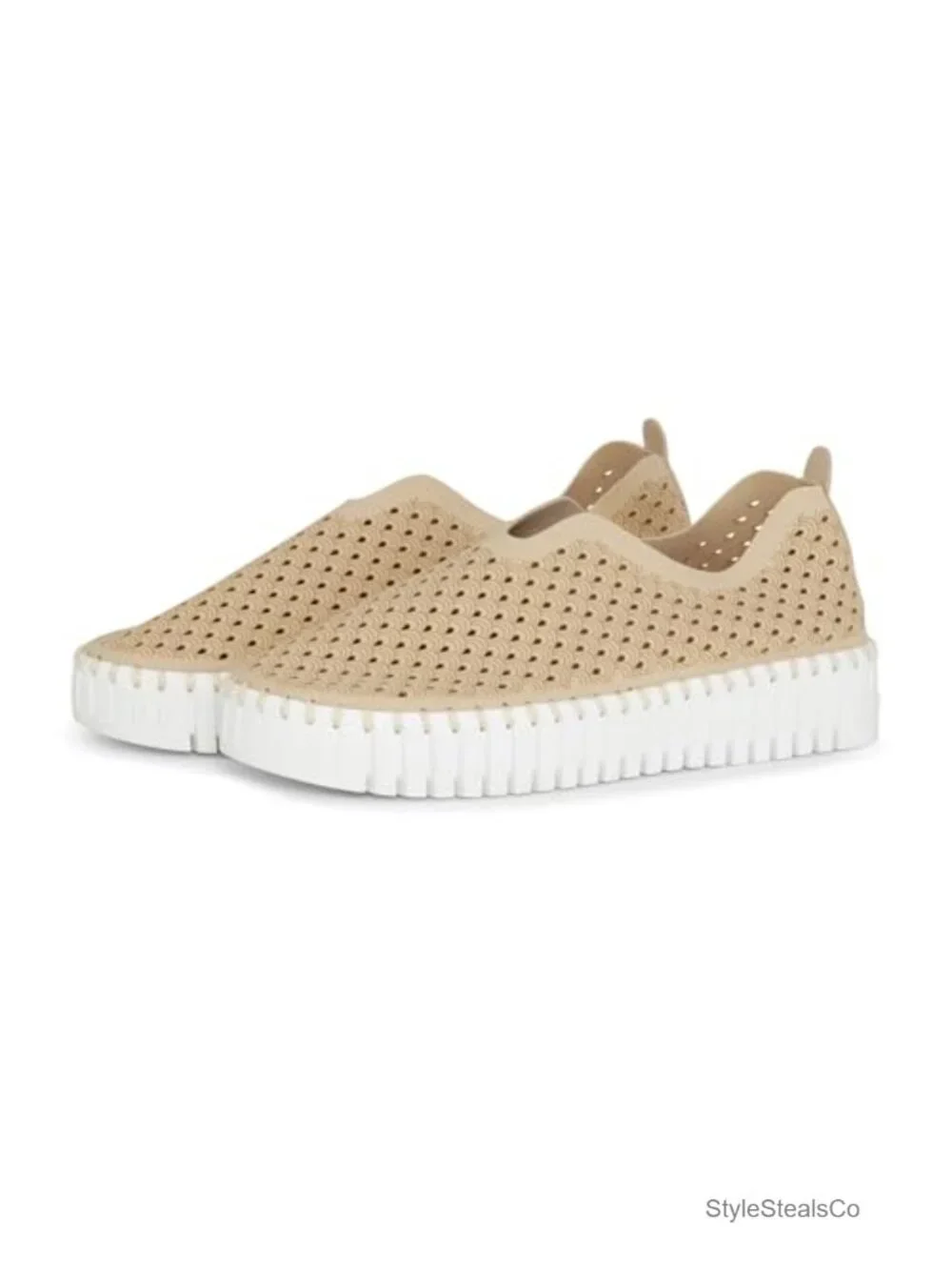 Women's Platform Slip-On Loafers Faux Suede Comfortable Casual
